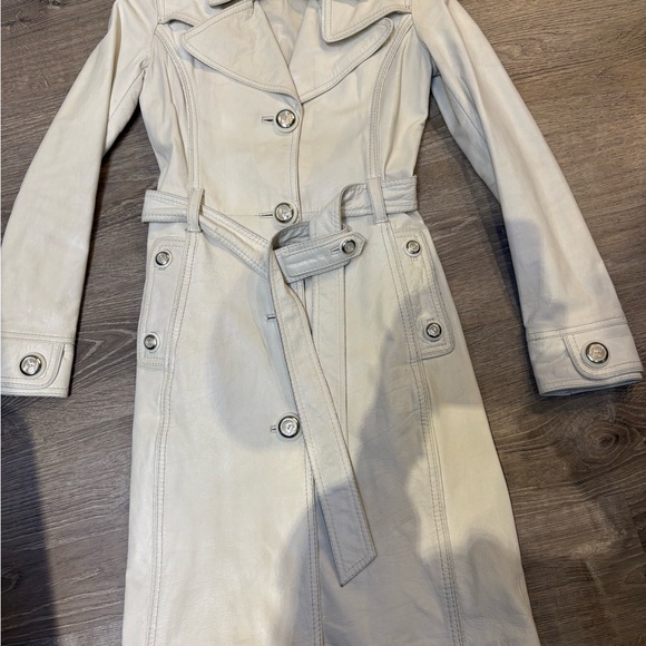 Dolce & Gabbana White Leather Coat SC0002/TELBO SZ 38 - Picture 7 of 16